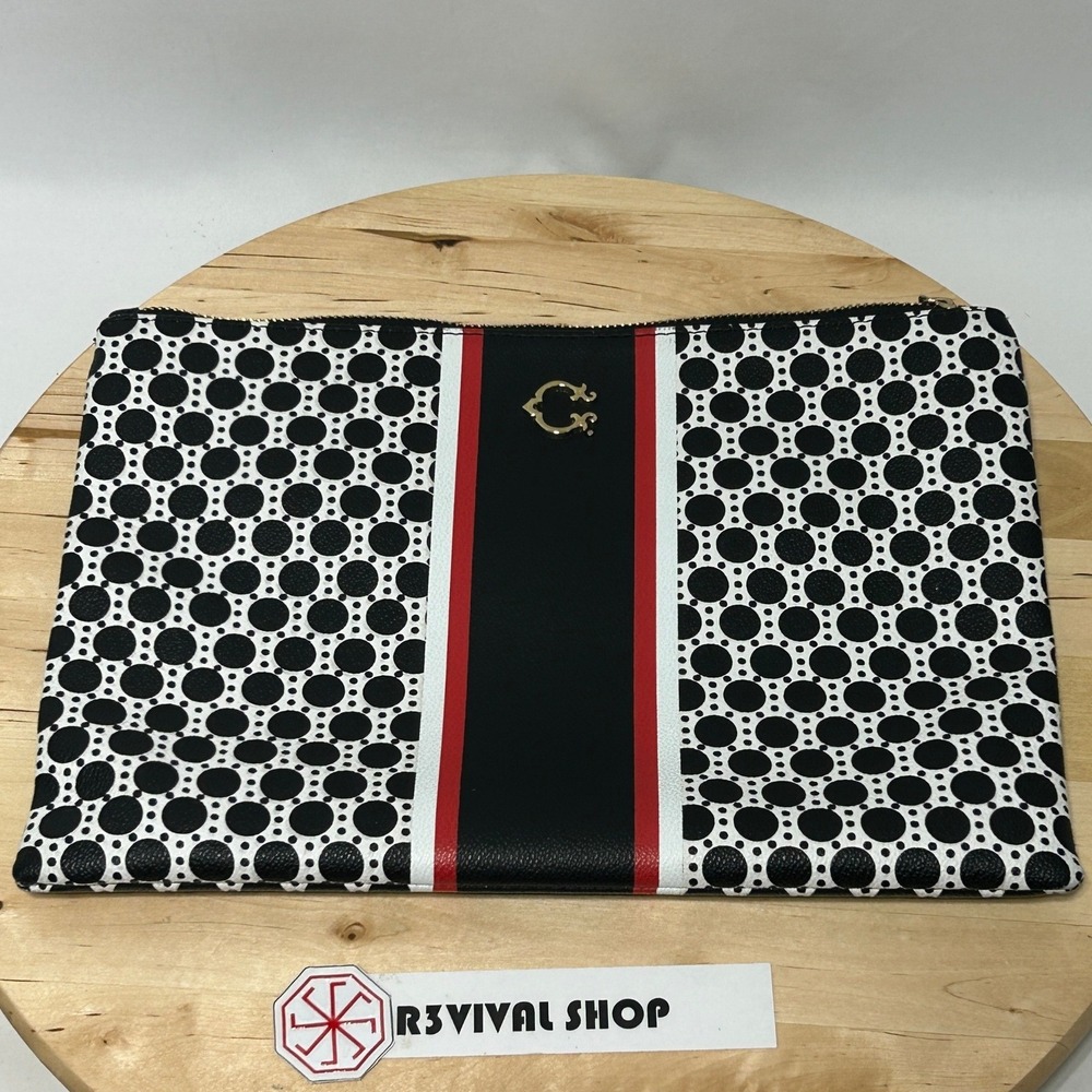 C Wonder Geometric Print Large Womens Clutch